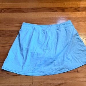 Lands’ End Light Blue Swim Skirt Bottoms Size 12 Tummy Control